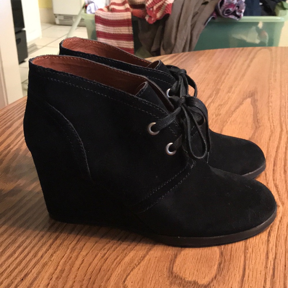 Suede ankle boots